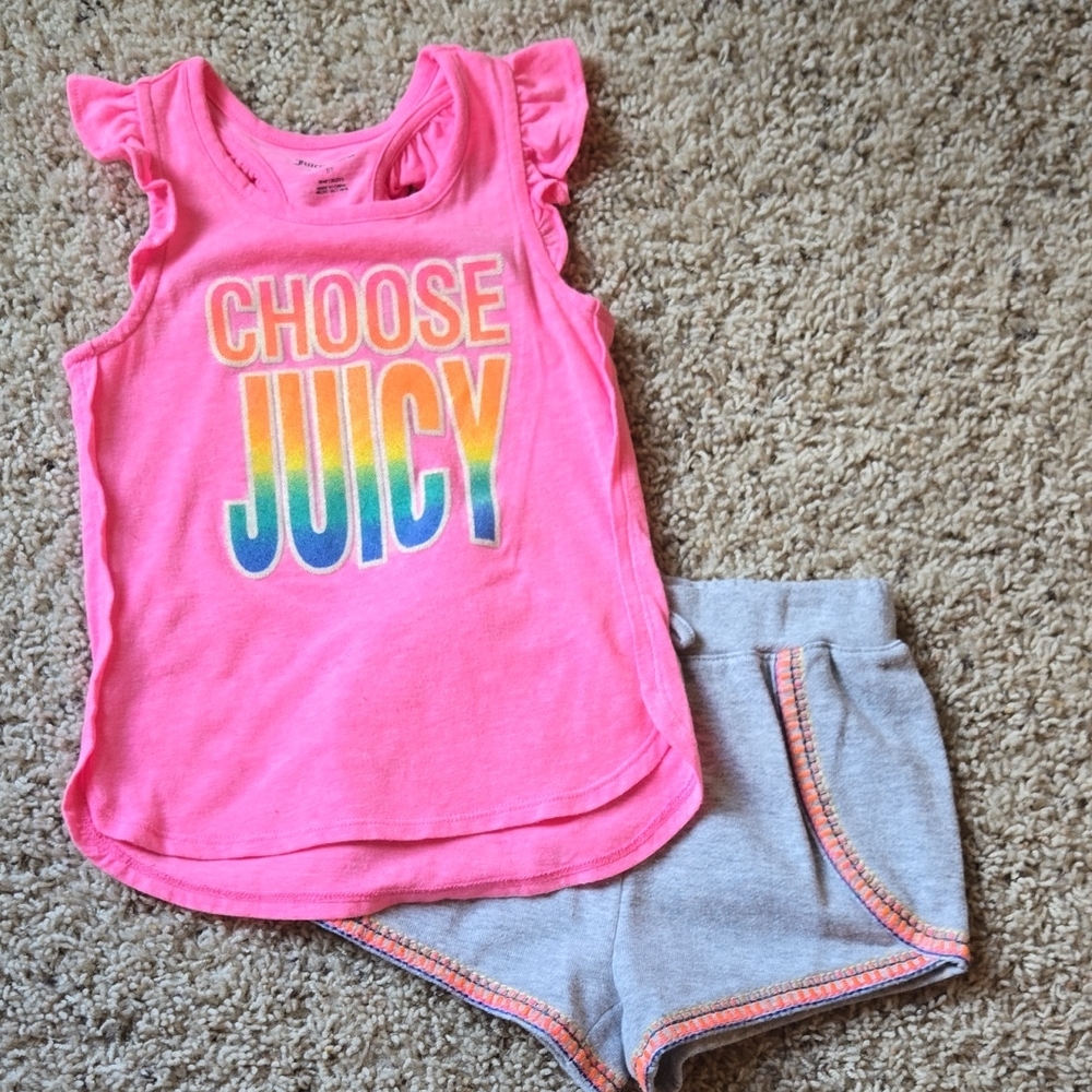 Juicy Couture Kids Pink and Gray Matching Set